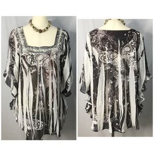 Cato Woman Kimono Sleeve Tunic Top Size 18/20W